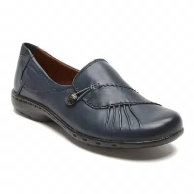 Cobb Hill Women's Paulette Slip On - Wide In Navy In Blue