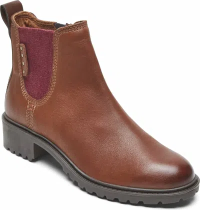 Cobb Hill Women's Winter Chelsea Waterproof Boot In Red