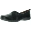 Cobb Hill Womens Solid Leather Flat Shoes In Black