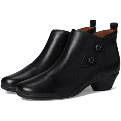 Cobb Hill Womens Zipper Booties In Black