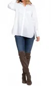 Cobblestone Living Jordan Button Down Shirt In White In White