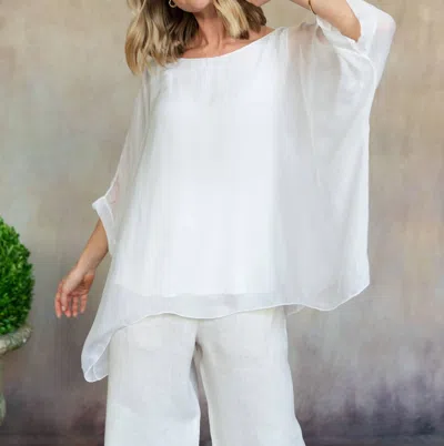 Cobblestone Living Martina Top In White