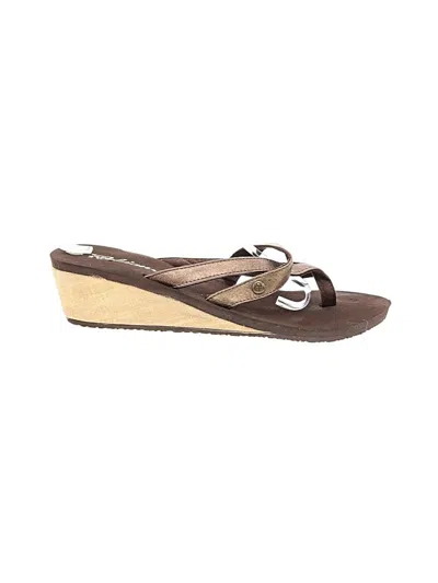 Pre-owned Cobian Wedges In Brown