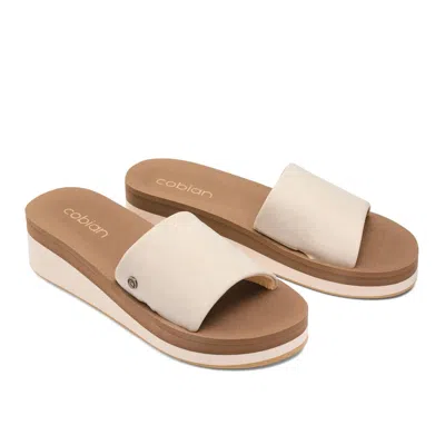 Cobian Women's Seville Slide Sandal In Taupe In Grey