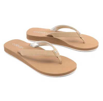 Cobian Women's Skinny Bounce Flip-flops In Tan In Multi