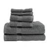 Cobra Deluxe 100% 6-pc. Bath Towel Set In Gray