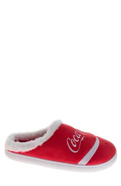 Coca-cola Coca Cola ® Faux Fur Trim Slipper In Multi