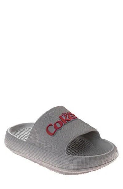 Coca-cola Coca Cola  Pillow Slide Sandal In Gray