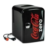 Coca-cola Coke Zero 4l Portable Cooler/warmer 12v Ac/dc Mini Fridge In Black