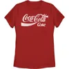 Coca-cola Coca Cola Distressed Classic Logos  Graphic T-shirt In Red