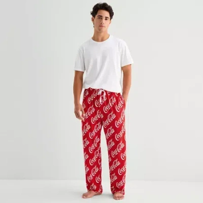 Coca-cola Mens Pajama Pants In Red
