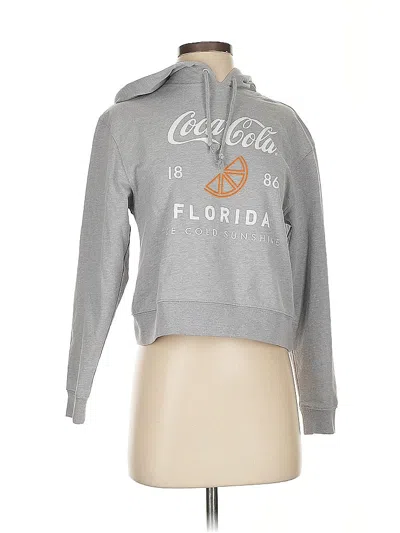 Pre-owned Coca-cola Pullover Hoodie In Gray