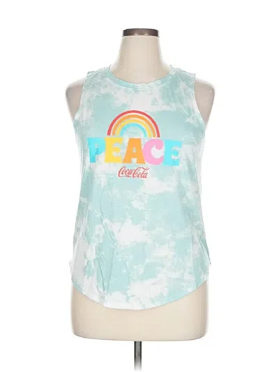 Pre-owned Coca-cola Sleeveless T-shirt In Blue