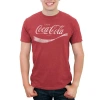 Coca-cola Men's Vintage-like Enjoy  Short Sleeve T-shirt In Red