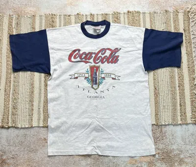 Pre-owned Coca Cola X Made In Usa Coca Cola Vintage 1992 Heavy T Shirt In Multicolor