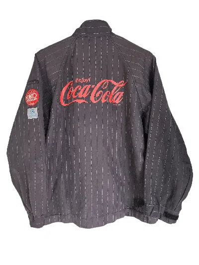 Pre-owned Coca Cola X Vintage Coca Cola Uniform Shirt/jacket Zip Up In Black