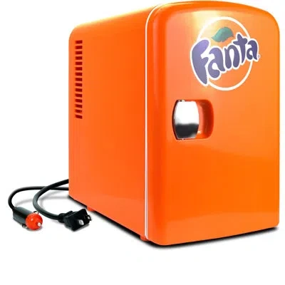 Coca-cola 4.2 Qt. Countertop Mini Fridge In Orange