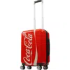 Coca-cola Coca Cola 21 Inch Spinner Rolling Luggage Suitcase, Upright Poly-carbonate Plastic Hard Cases