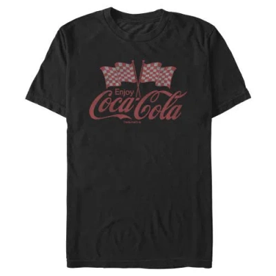 Coca-cola Coca Cola Enjoy The Flags Graphic T-shirt In Black