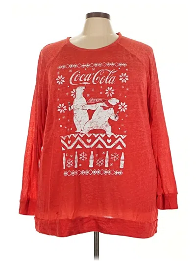 Pre-owned Coca-cola Long Sleeve T-shirt In Red