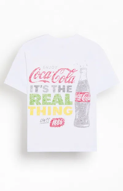 Coca-cola Men's By Pacsun Coke Real Thing T-shirt In White In Multi