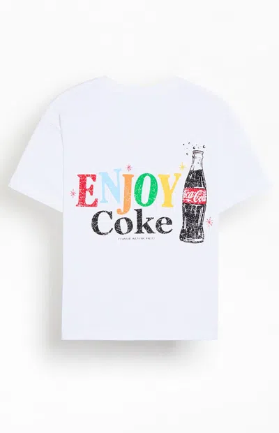Coca-cola Men's By Pacsun Retro Enjoy Coke T-shirt In White