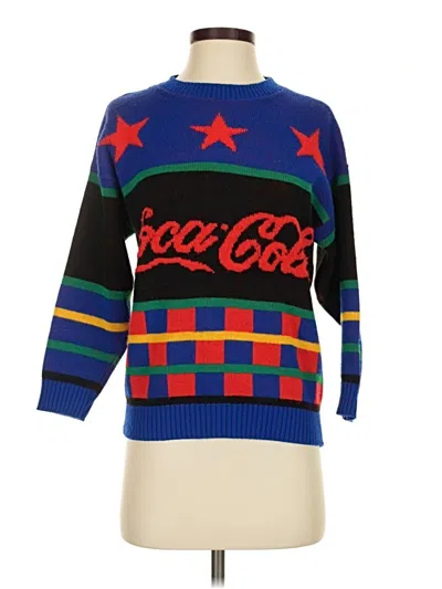 Pre-owned Coca-cola Pullover Sweater In Blue