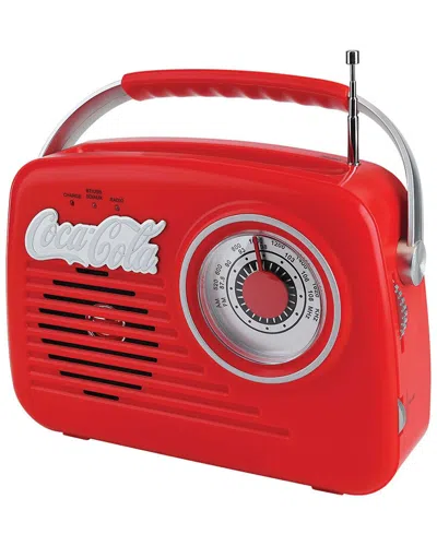 Coca-cola Retro Radio Speaker In Red