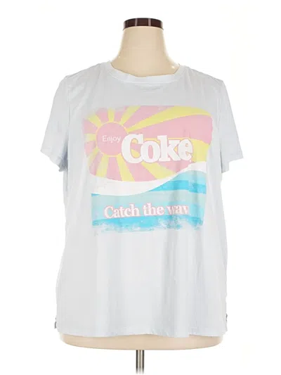 Pre-owned Coca-cola Short Sleeve T-shirt In Silver