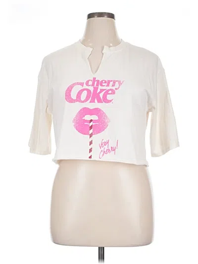 Pre-owned Coca-cola Short Sleeve Turtleneck In White