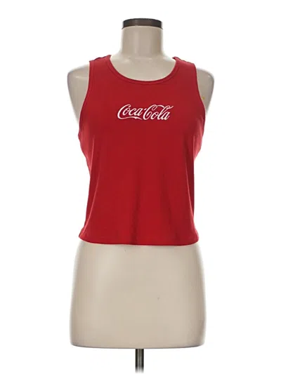 Pre-owned Coca-cola Sleeveless T-shirt In Red