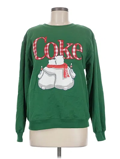 Pre-owned Coca-cola Sweatshirt In Green
