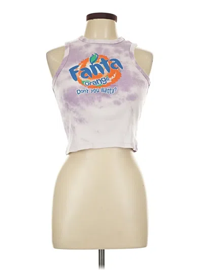 Pre-owned Coca-cola Tank Top Purple Halter Neckline Tops