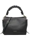 Coccinelle Small Braided-handle Leather Shoulder Bag In Black