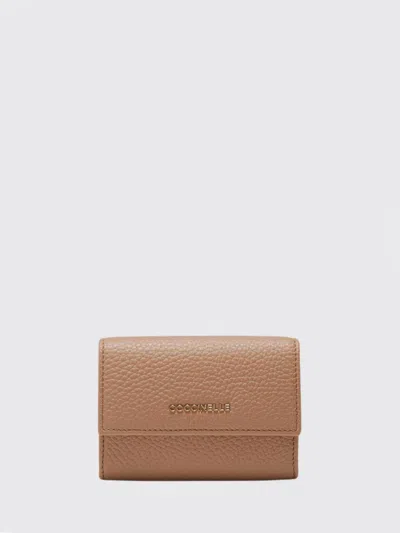 Coccinelle Metallic Soft Wallet In Brown