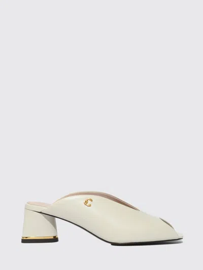 Coccinelle C-everyday Leather Mules In Neutral