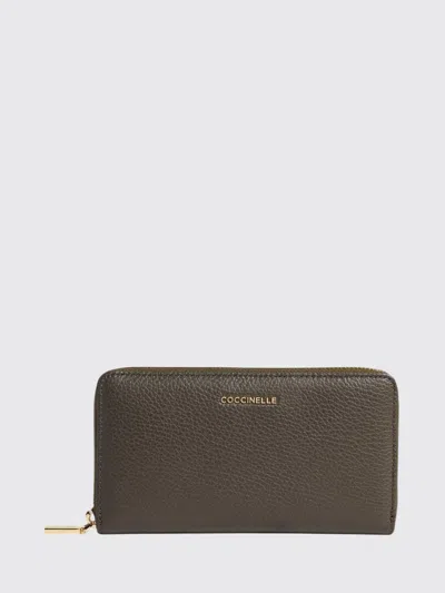 Coccinelle Large Leather Wallet In Brown