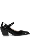 Coccinelle 40mm Square-toe Heeled Pumps In Black