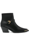 Coccinelle 65mm Buckle-strap Boots In Black