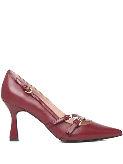 COCCINELLE 85MM FERNANDA BUCKLE STRAP PUMPS