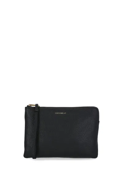 Coccinelle Alias Medium Pochette In Black