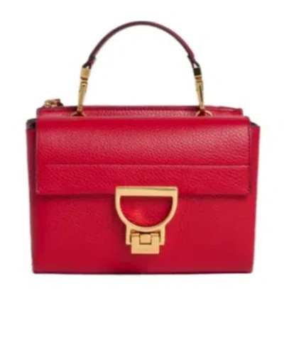Coccinelle Arlettis Foldover Top Small Top Handle Bag In Red