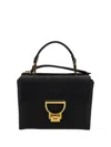 Coccinelle Arlettis Pebbled-leather Satchel In Noir