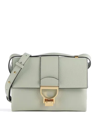 Coccinelle Arlettis Leather Bag In Celadon Green