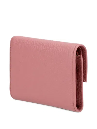 Coccinelle Arlettis Leather Wallet In Pink