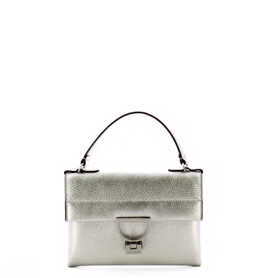 Coccinelle Arlettis Mini Handbag In Silver