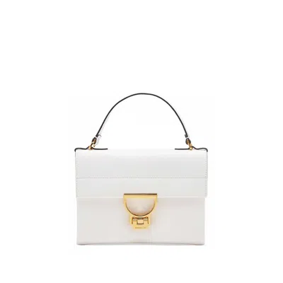 Coccinelle Arlettis Handbag In Brillant White