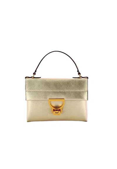 Coccinelle Arlettis Mini Handbag In Gold