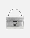 Coccinelle Arlettis Silver Maxi Grain Bag