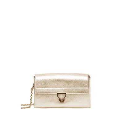 Coccinelle Arlettis Small Bag In Pale Gold